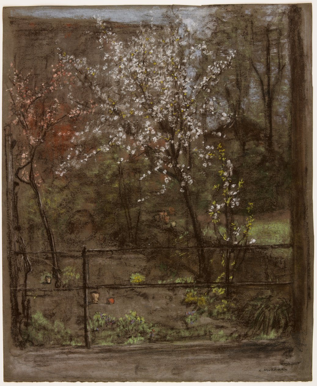 Spring Blossoms (pastel) by Henry Muhrmann