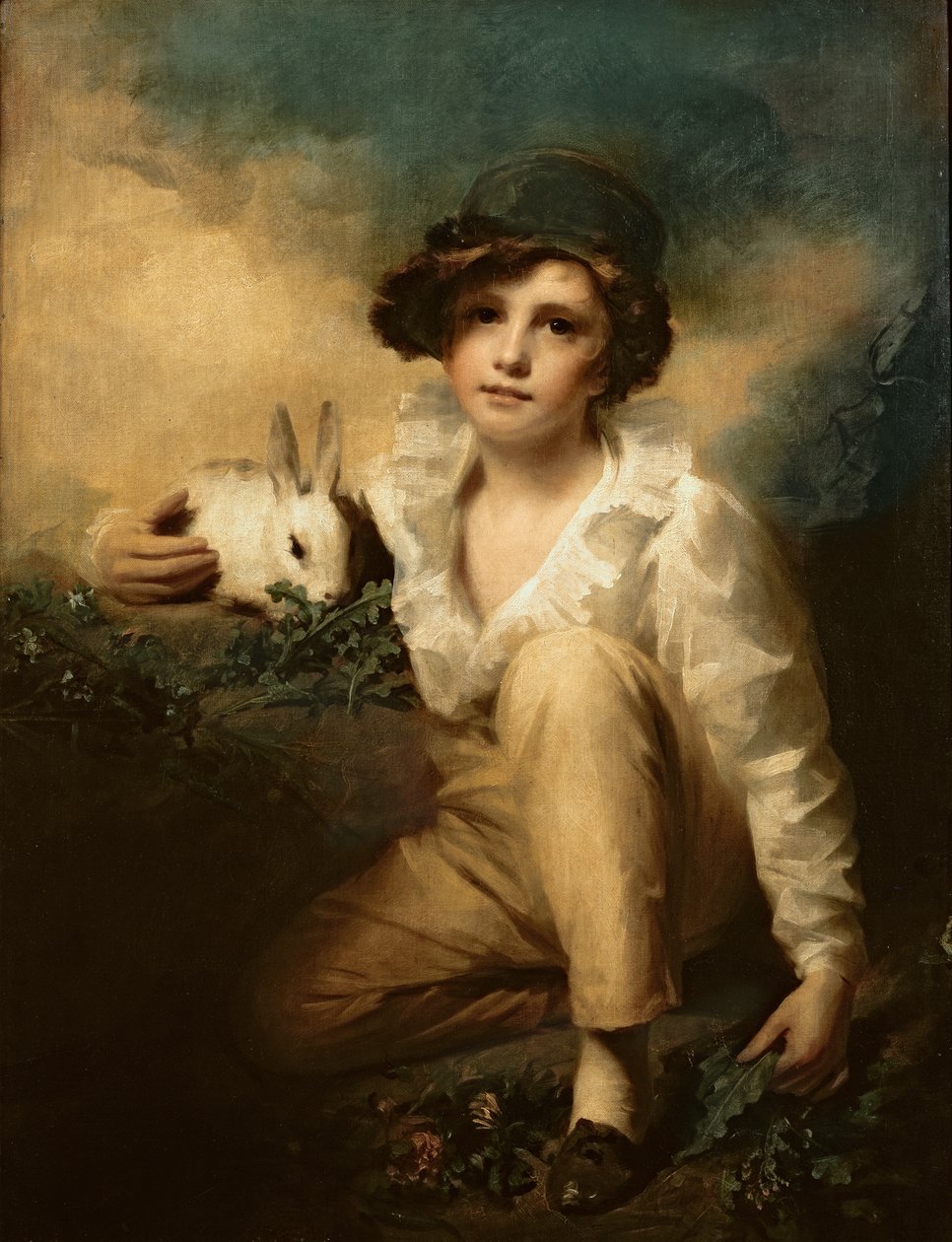Oğlan ve Tavşan, 1814 dolayları by Henry Raeburn