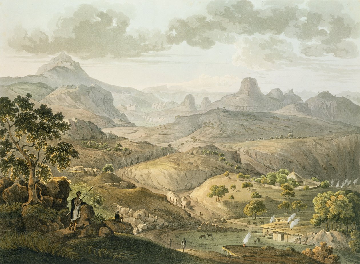 Daniel Havell (1785-1826) 1809 (aquatint) tarafından oyulmuş Habeşistan