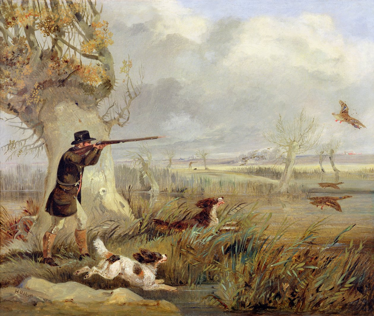 Ördek Çekimi by Henry Thomas Alken