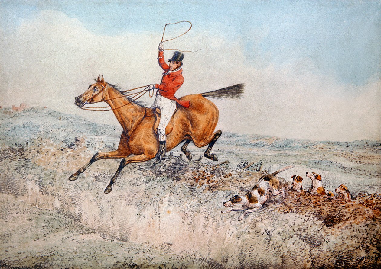 Tilki avı, 1837 by Henry Thomas Alken