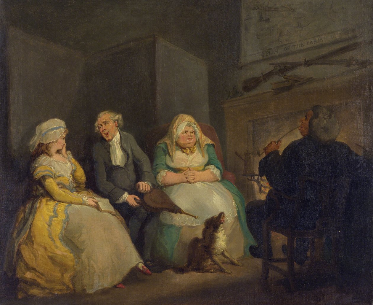Bir Ülke Papazının Ateş Tarafı. by Henry Wigstead