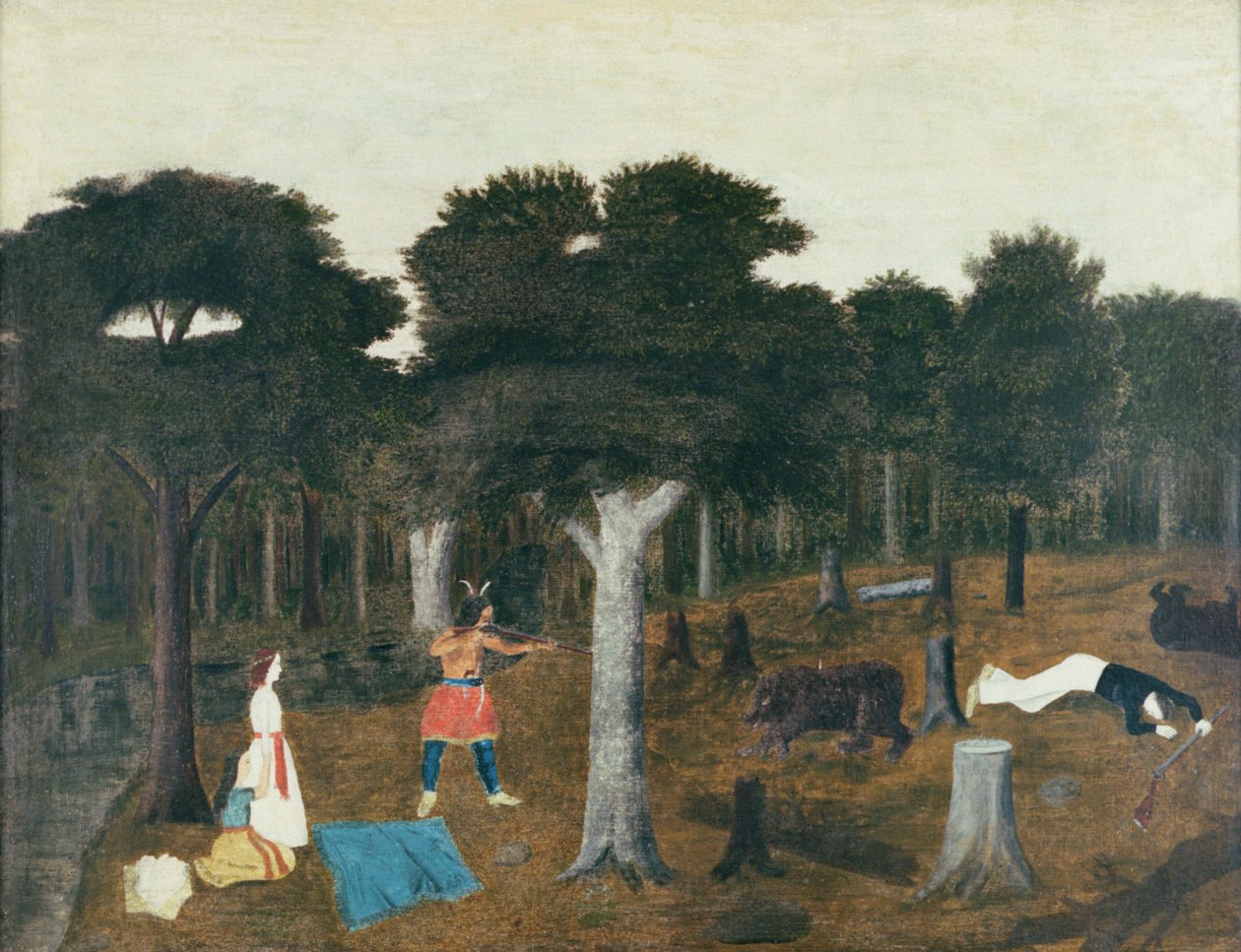 Ayıların Saldırısı (petrol) by Henry de Valcourt Kip