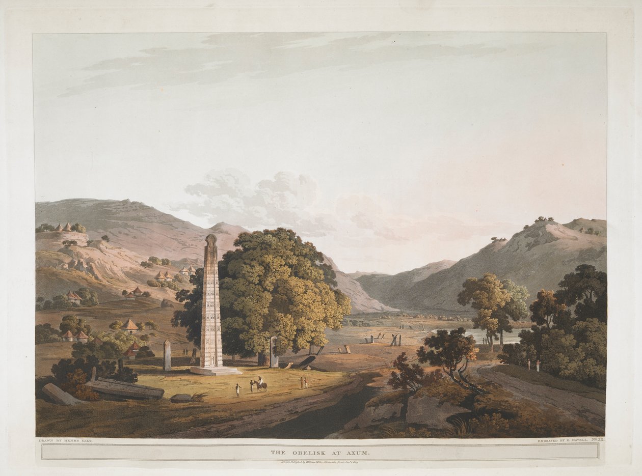 Axum'daki dikilitaş by Henry (after) Salt
