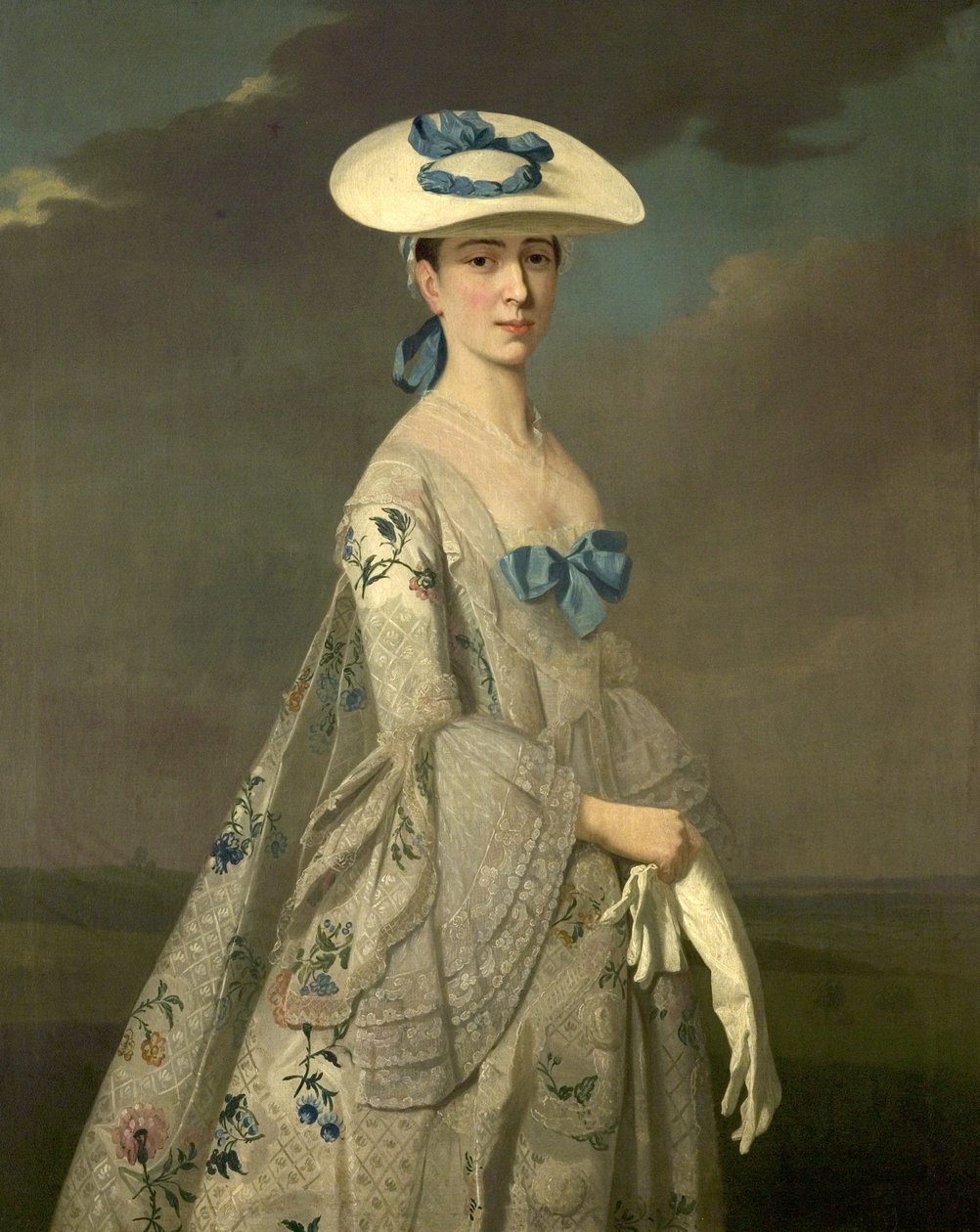 Bayan Dixie, c.1750-55 (tuval üzerine yağlı boya) by Henry (attr.to) Pickering