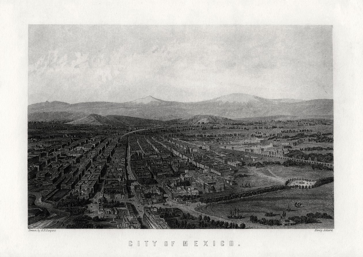 Meksika Şehri, 1883 by Henry Adlard