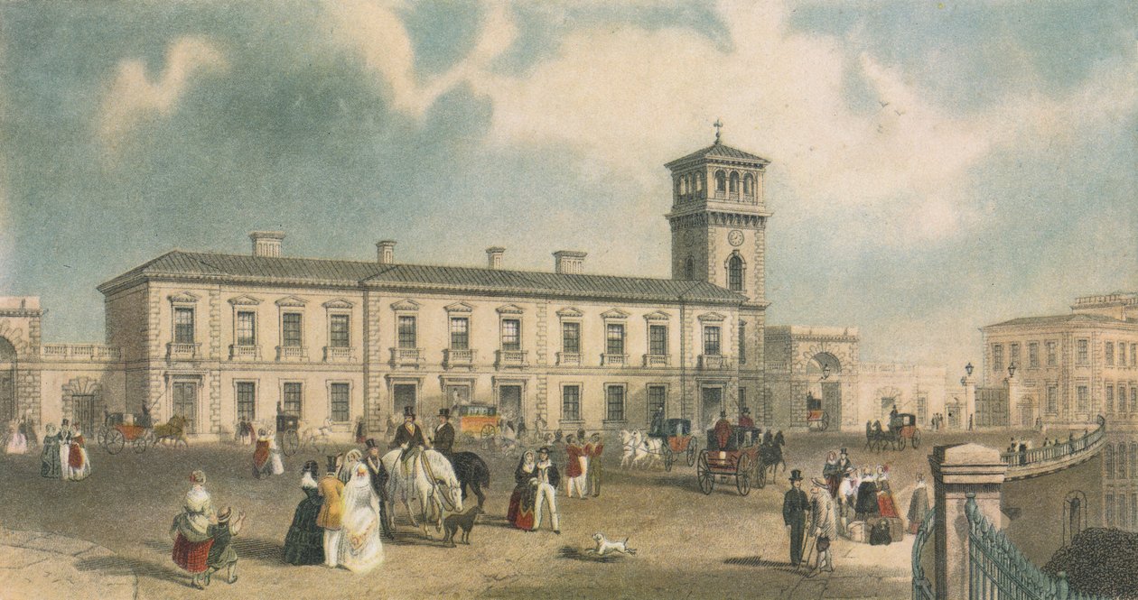 Londra Köprüsü İstasyonu, Bermondsey, Londra, 1845 by Henry Adlard