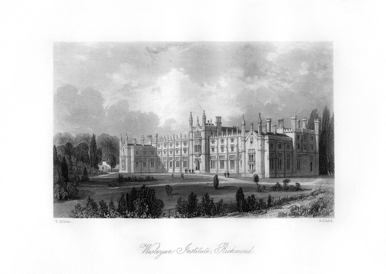 Wesleyan Enstitüsü, Richmond, 19. yüzyıl. by Henry Adlard