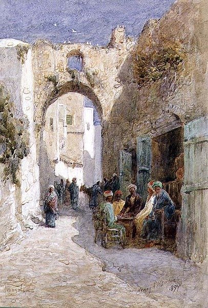 Sessiz Bir Sokak, Kudüs by Henry Andrew Harper