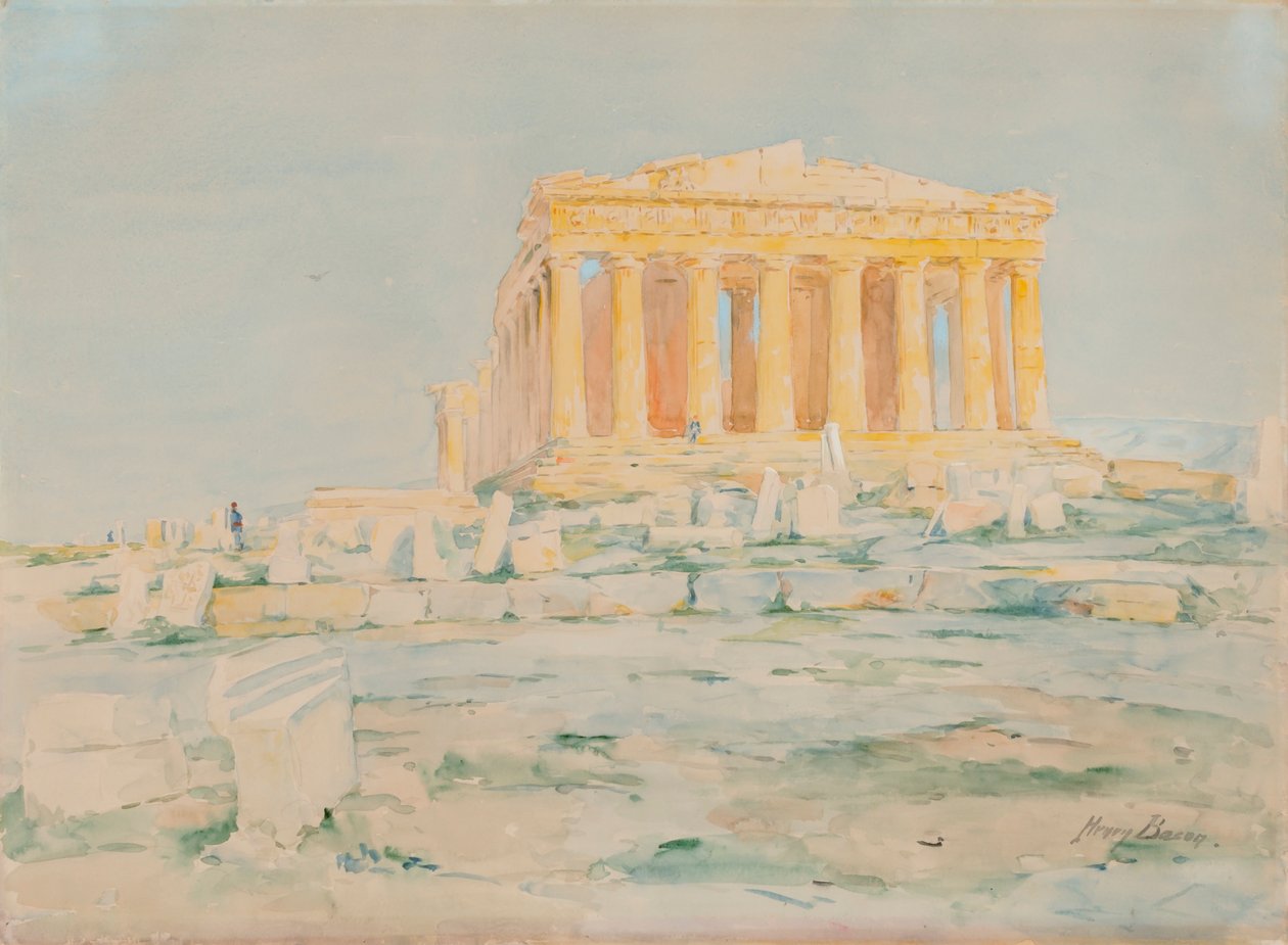 Parthenon, Batı Cephesi, n.d. by Henry Bacon