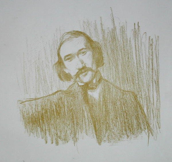 Andre Gide (1861-1942) 1901 (lito) by Henry Bataille