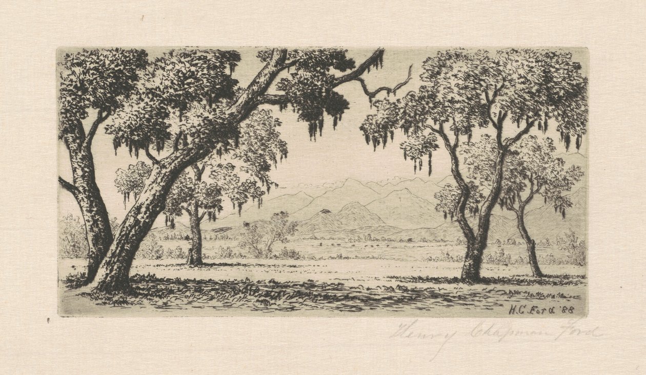 Kaliforniya Manzarası, 1888. by Henry Chapman Ford