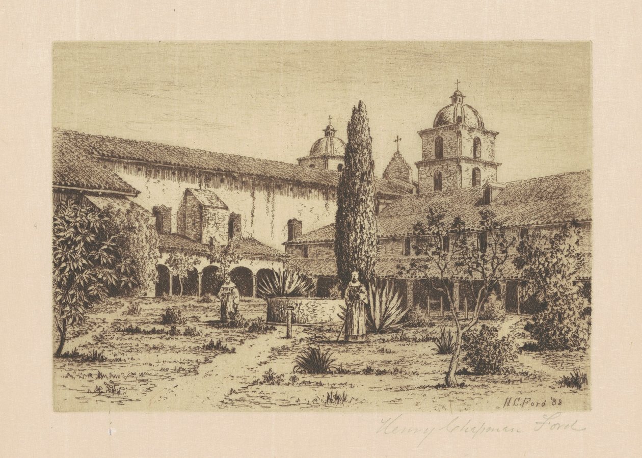 Bahçe, Misyon Santa Barbara by Henry Chapman Ford