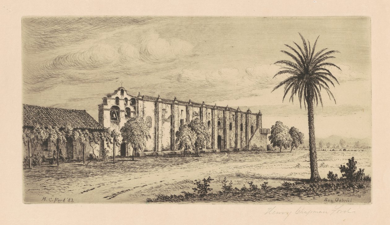 Mission San Gabriel Arcangel by Henry Chapman Ford