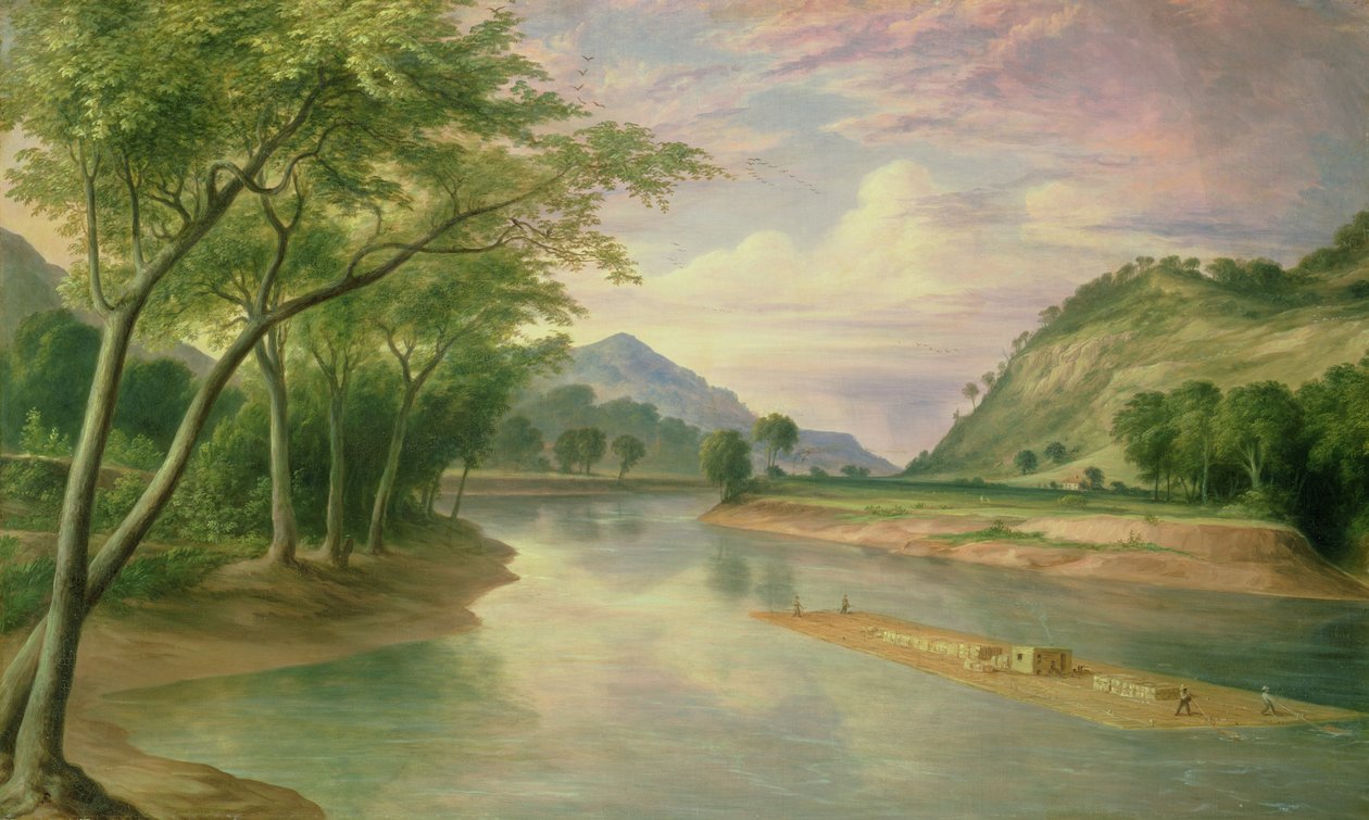 Marietta yakınlarındaki Ohio Nehri, 1855 by Henry Cheever Pratt