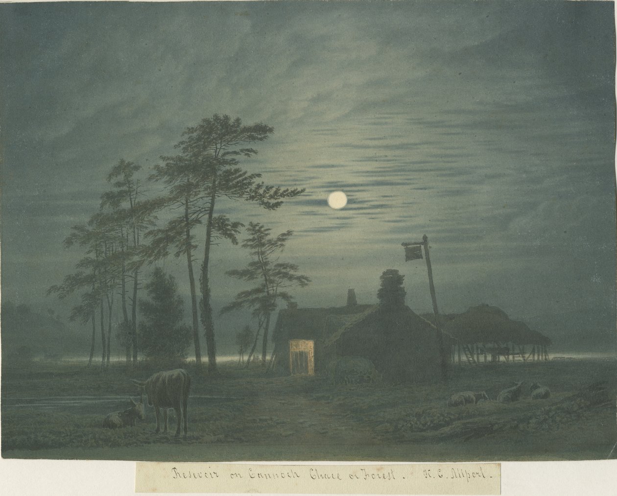 Cannock Chase: boyama, nd [1788-1855] by Henry Curzon Allport