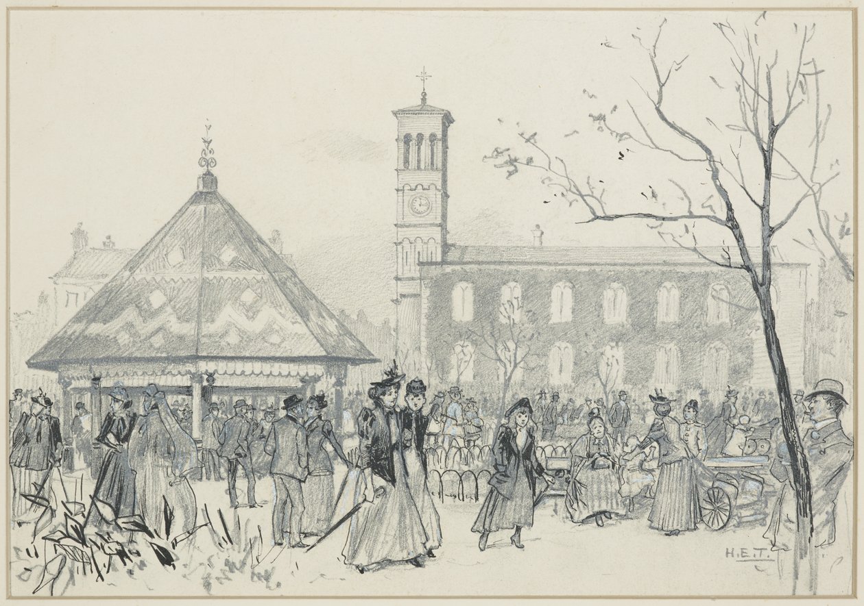 Ardwick Green'de Cumartesi Öğleden Sonra by Henry Edward Tidmarsh