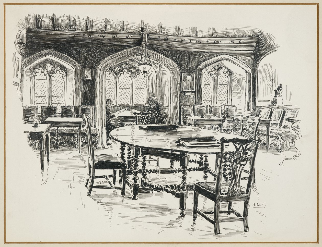 Okuma Odası, Chetham Koleji by Henry Edward Tidmarsh