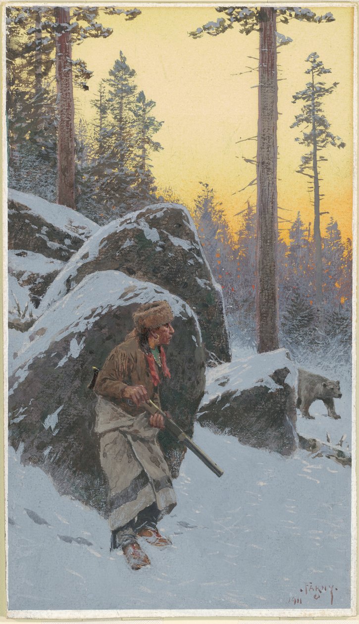 Hint Ayı Avcısı by Henry Farny