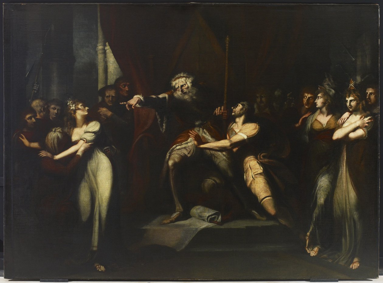 Lear Sürgün Cordelia, c.1784-90 by Johann Heinrich Füssli