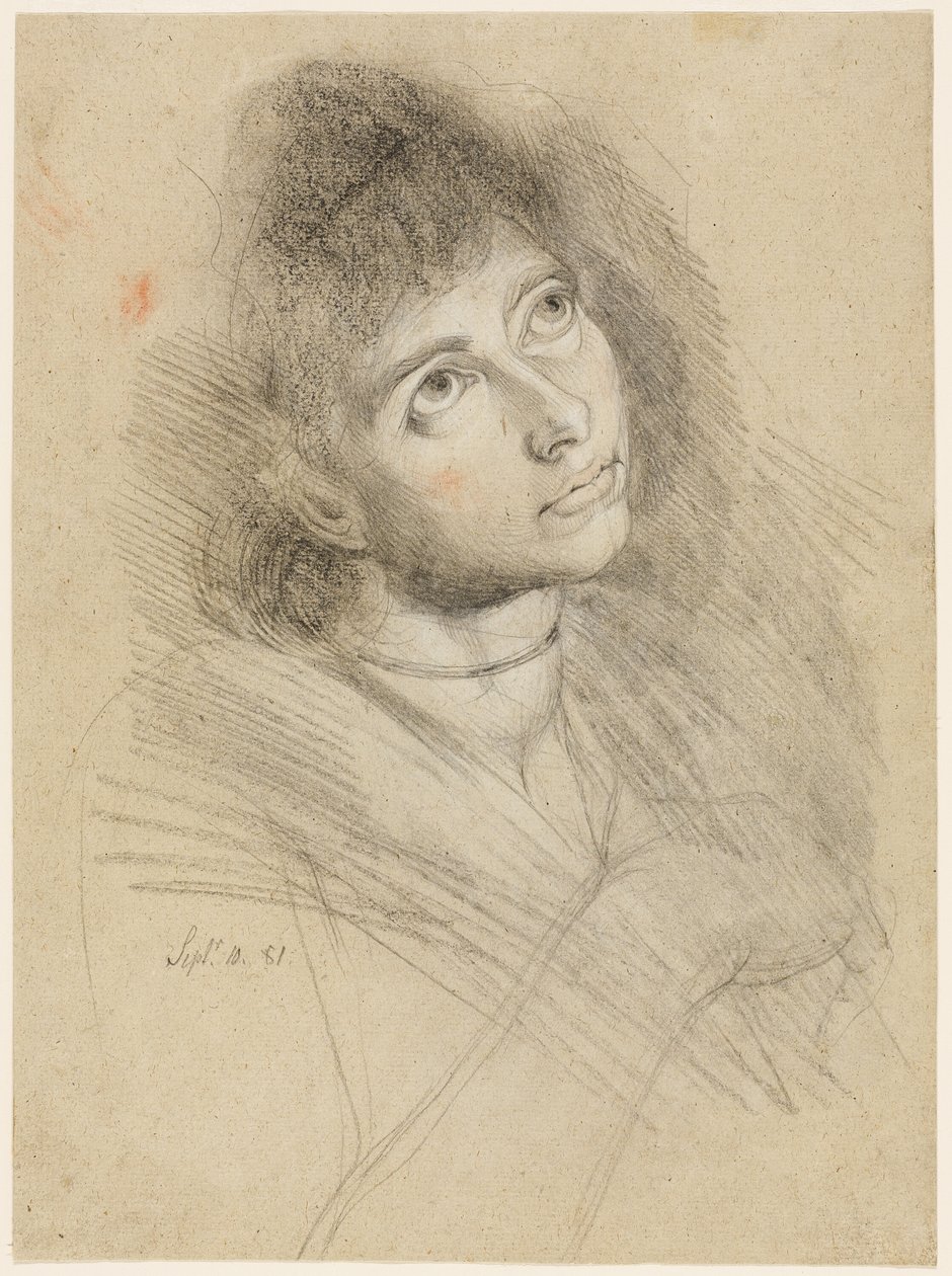 Bir Kadının Portresi (Martha Hess) by Johann Heinrich Füssli