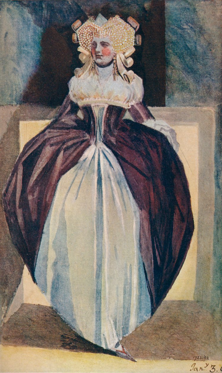 Bir Hanımefendinin Kroki, 18. yüzyıl by Johann Heinrich Füssli