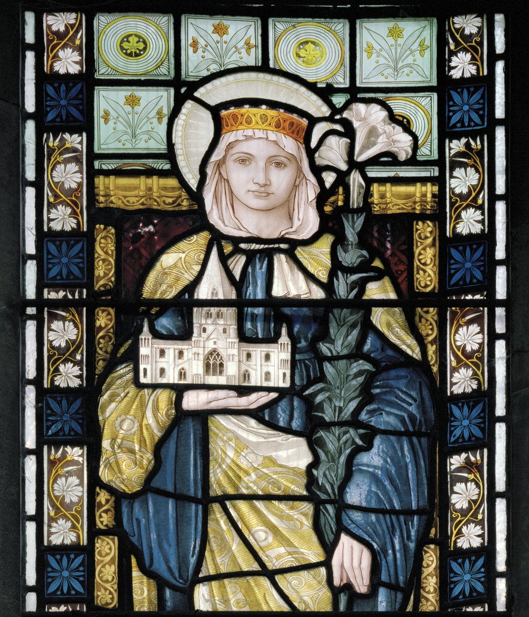 St Frideswide, 1872 dolayları (vitray) by Henry Holiday