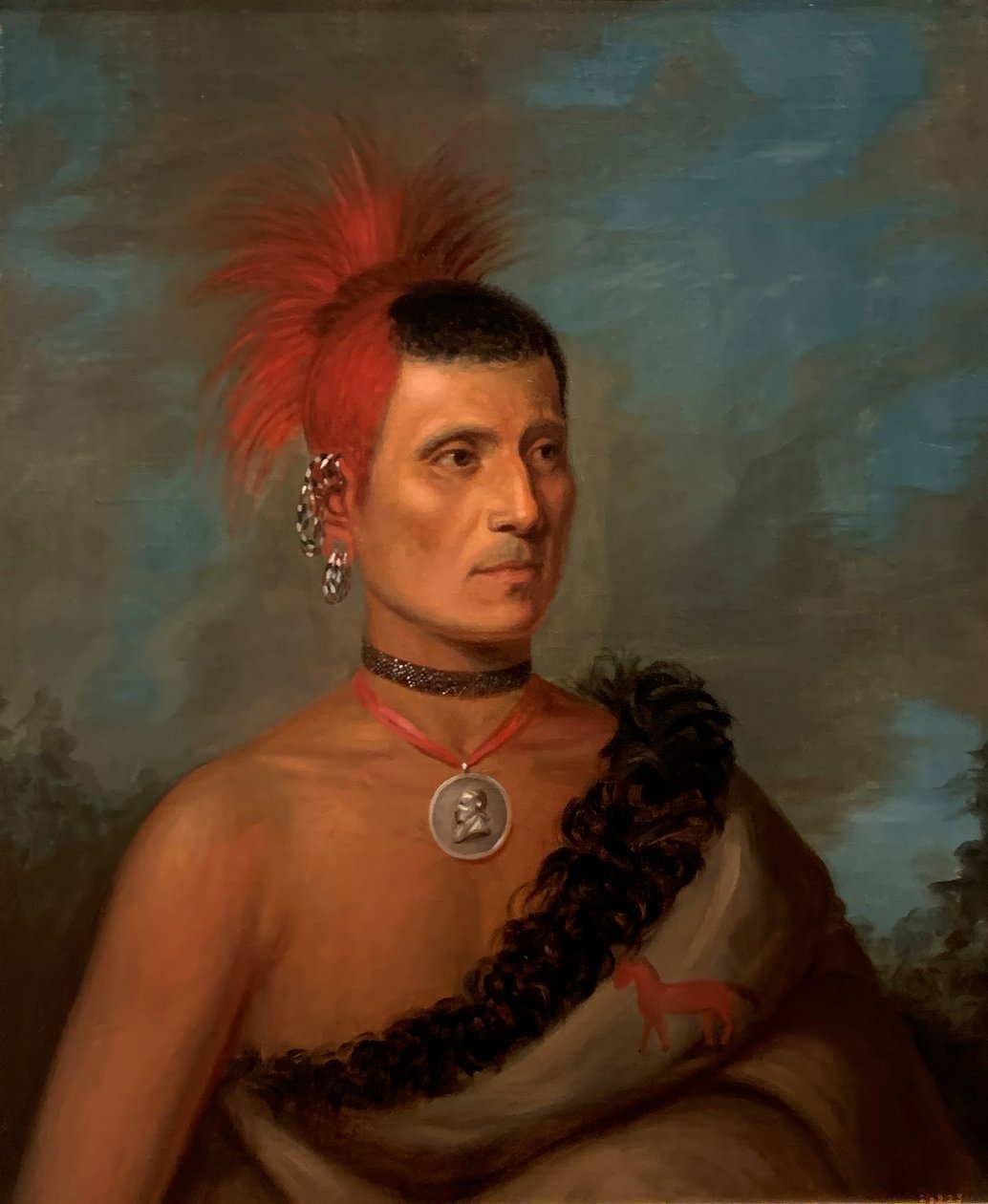 Pace-ke-le-ch-co, 1832-33. by Henry Inman