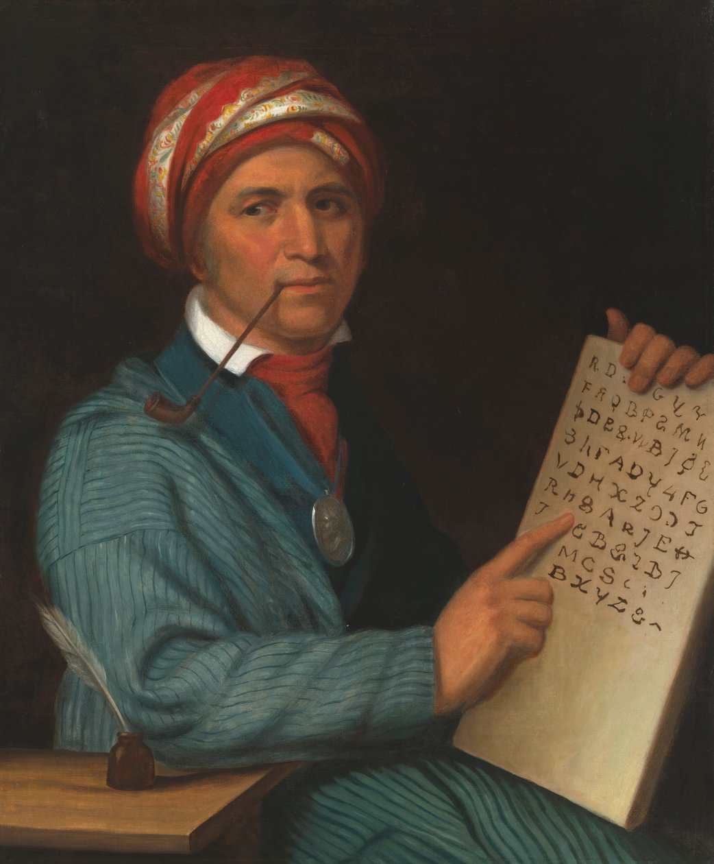 Sequoyah, c. 1830. by Henry Inman