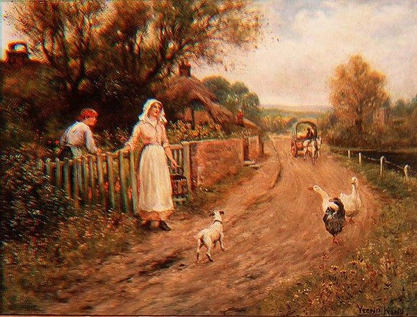 Bahçe Kapısı yanında by Henry John Yeend King