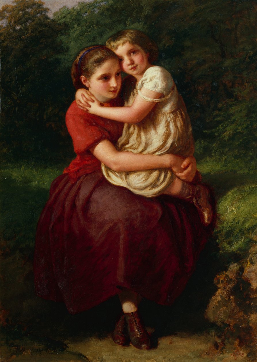 Kızkardeşler (petrol) by Henry Le Jeune