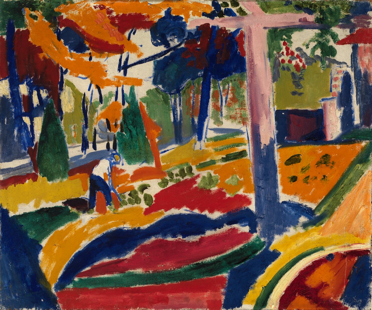 Bahçe, yaklaşık 1915. by Henry Lyman Saÿen