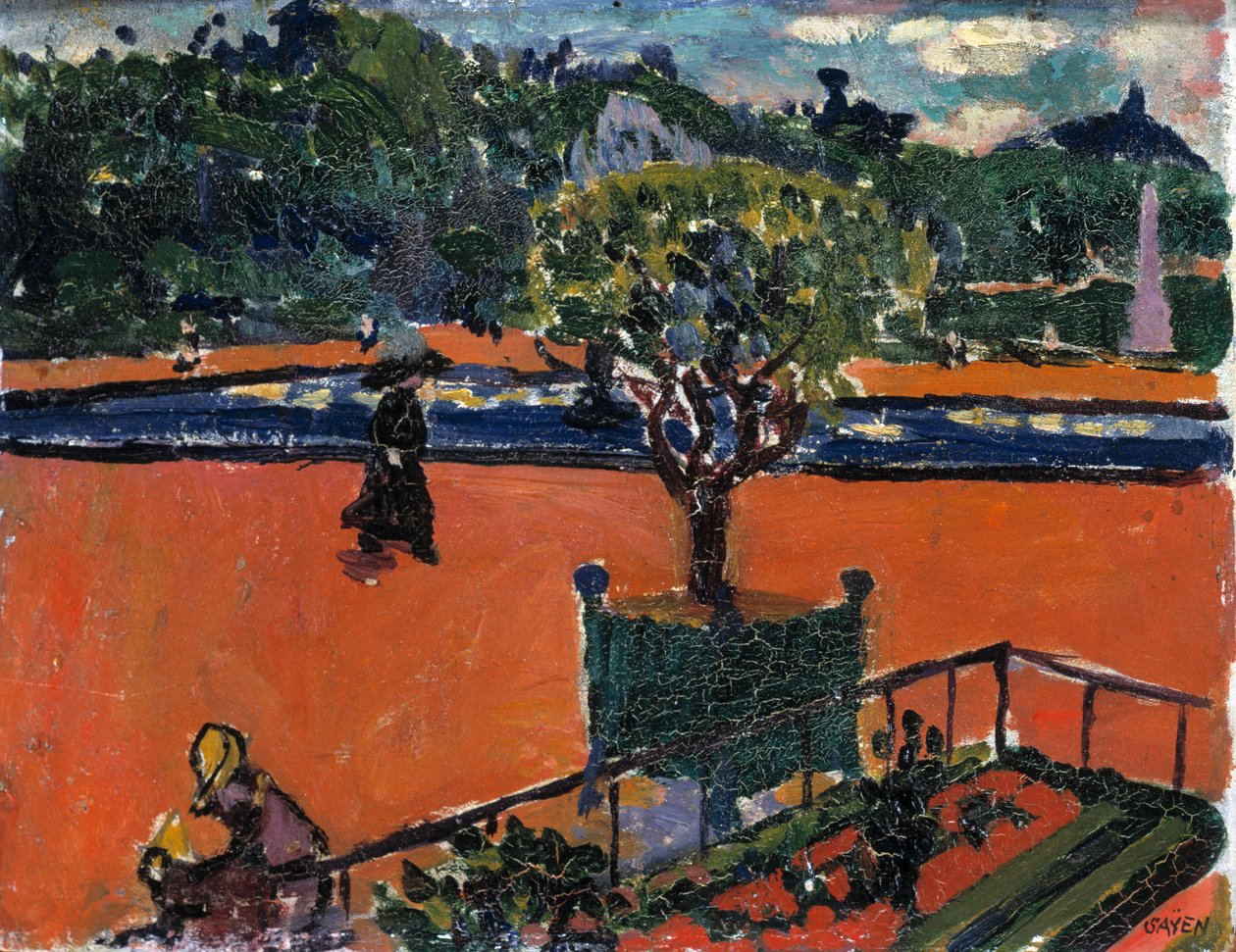 Lüksemburg Bahçelerinde, 1910-1912. by Henry Lyman Saÿen