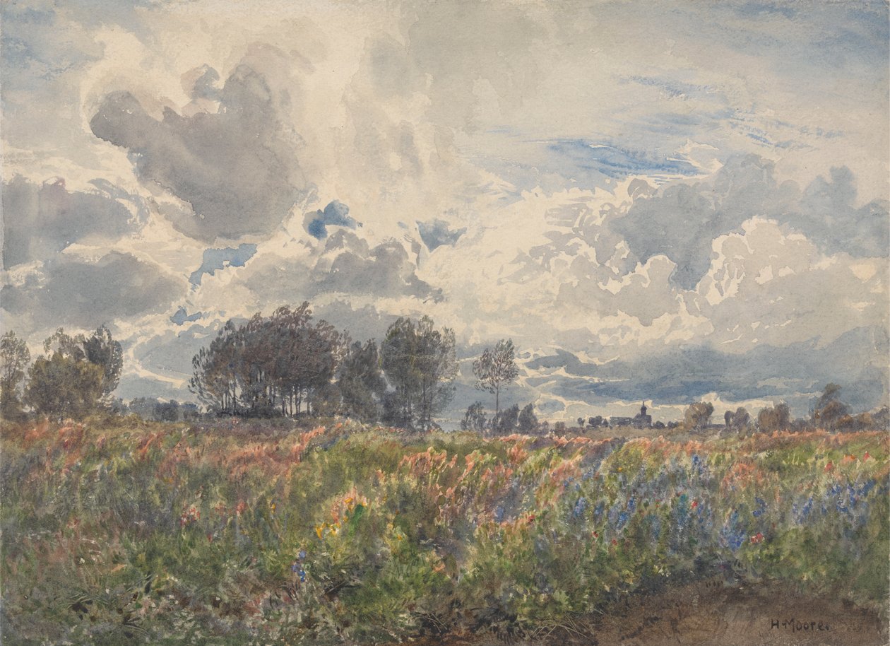 Yağmurlu Haziran, Picardy by Henry Moore