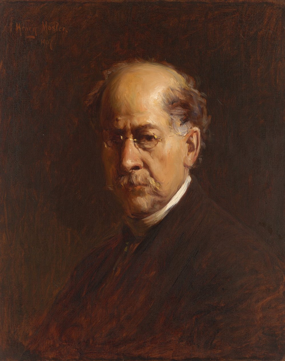 Henry Mosler Otoportresi, 1907. by Henry Mosler