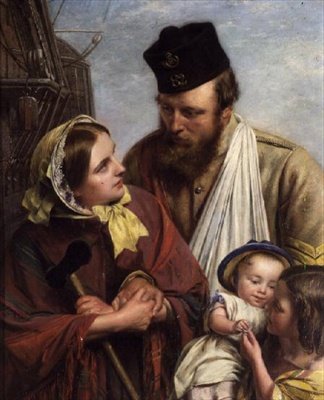 Home Again, 1858 (ayrıca bkz. 68094) by Henry Nelson ONeil