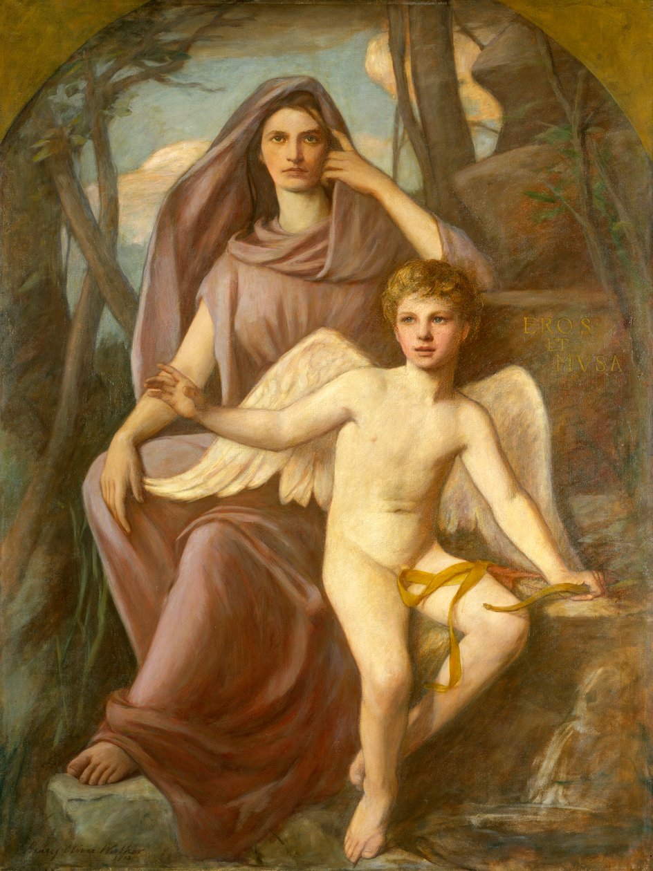 Eros ve Musa, 1903. by Henry Oliver Walker