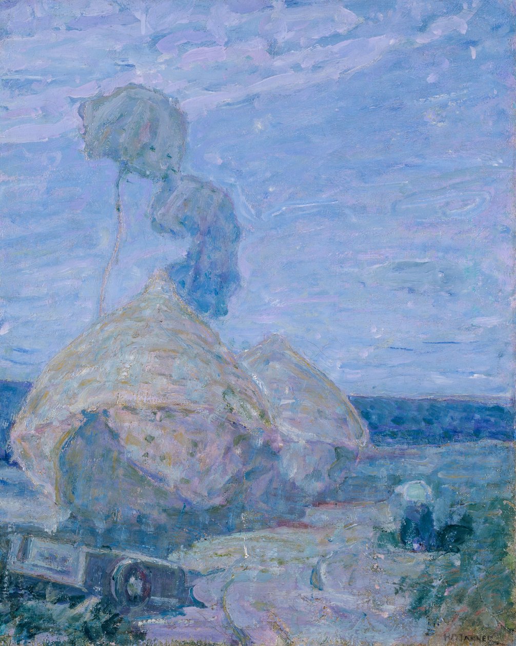 Saman yığınları, ca. 1930. by Henry Ossawa Tanner