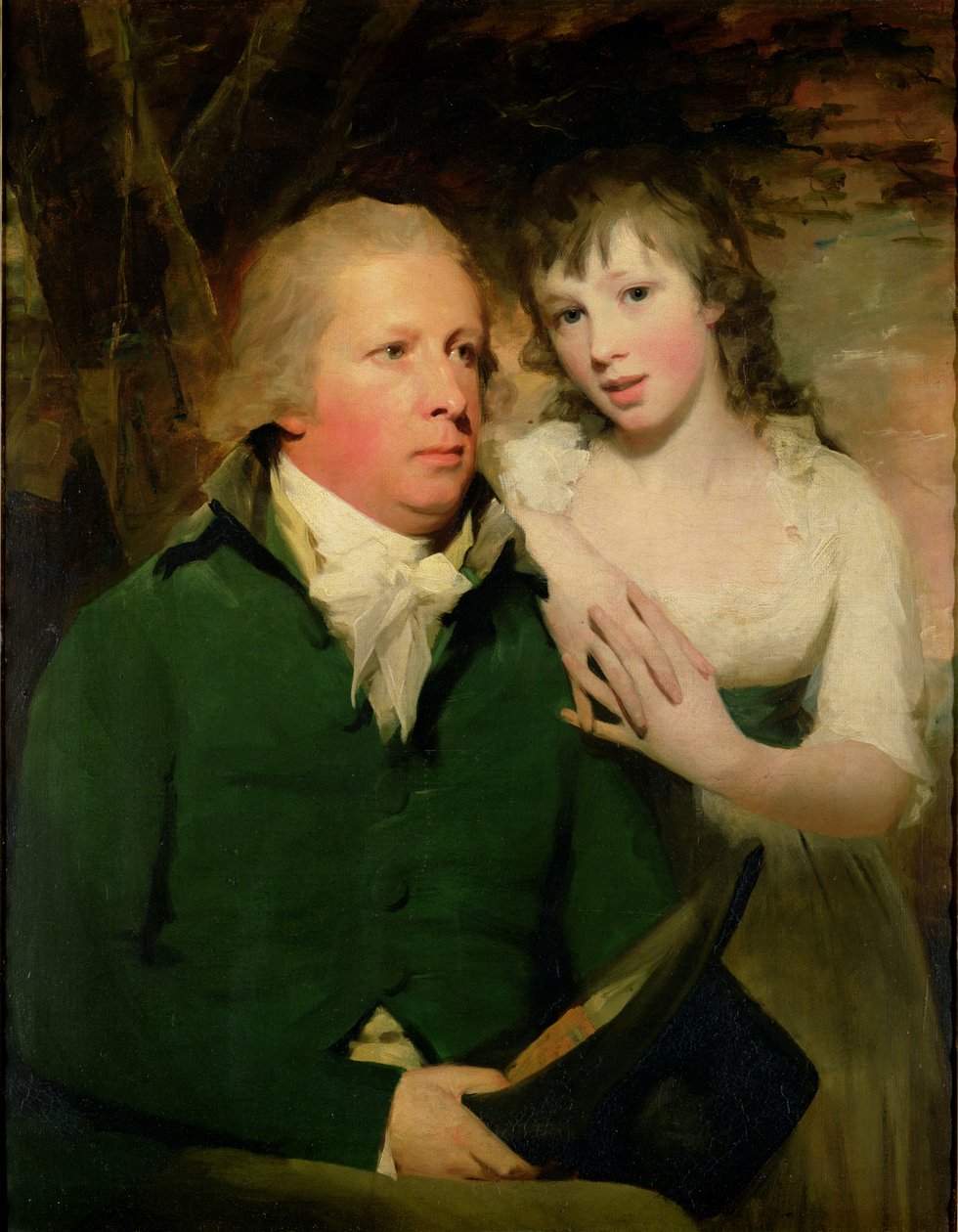 Sir Alexander Don, kızı Elizabeth ile by Henry Raeburn