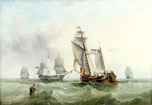 Hollanda ve İngiliz Nakliye by Henry Redmore