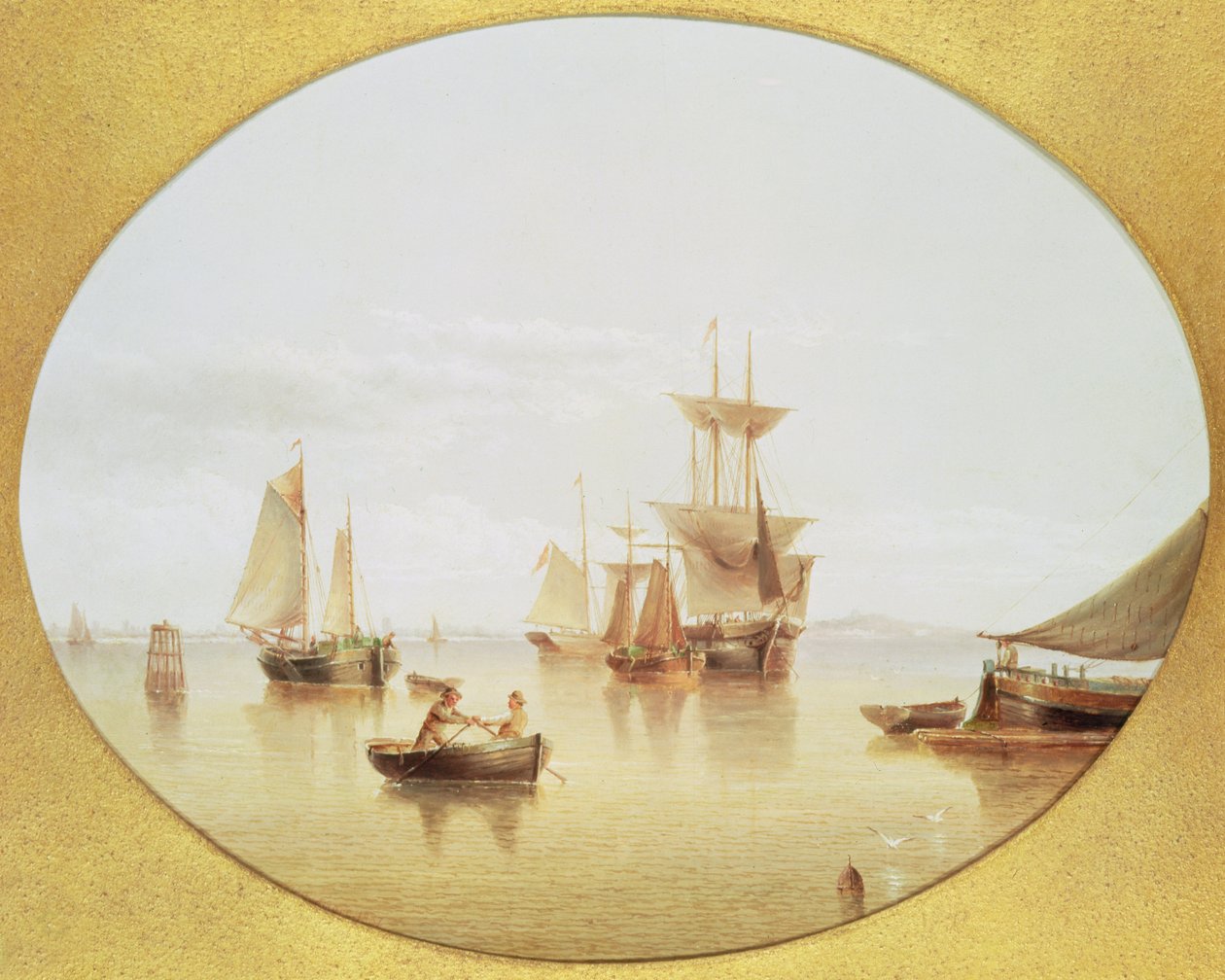 Liman Sahnesi - karada kürek çekme by Henry Redmore