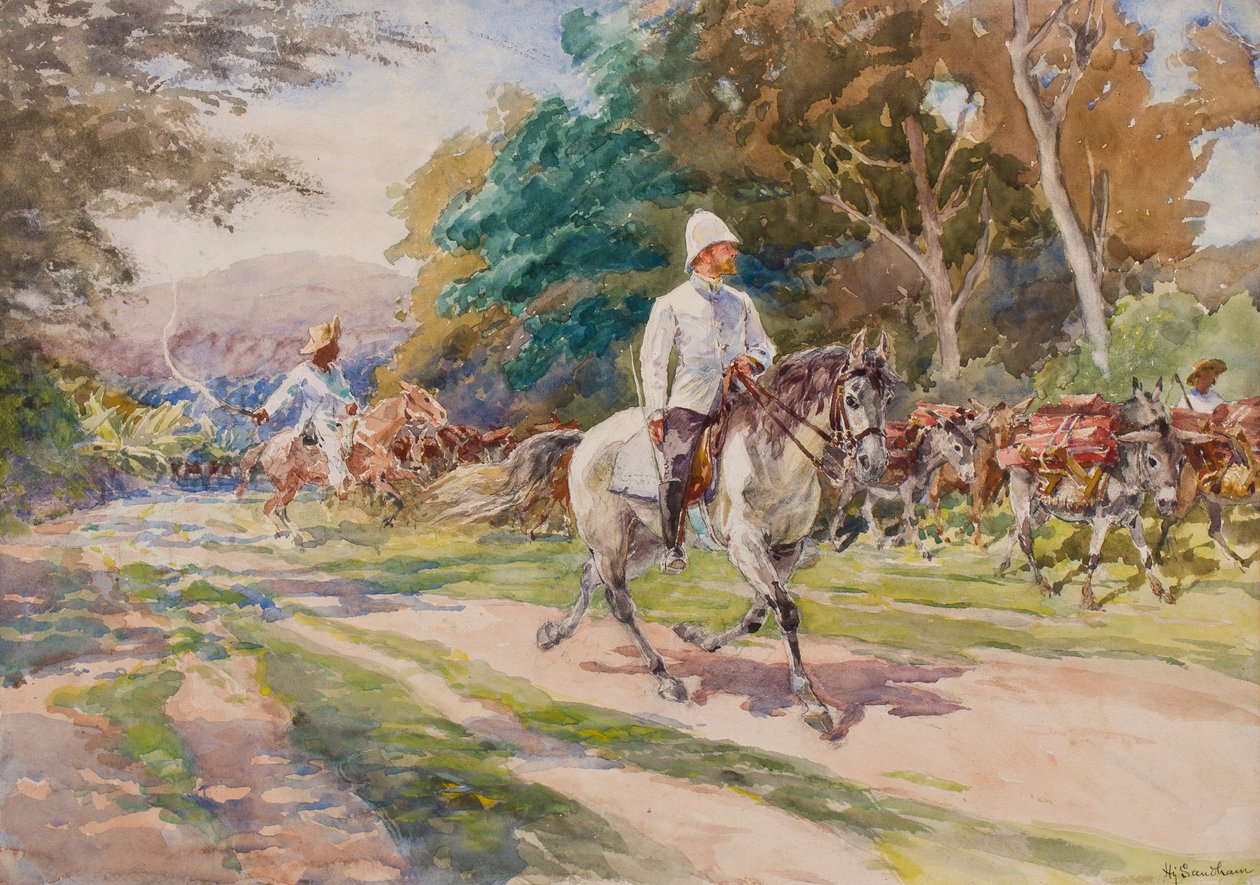Bir sömürge subayı, muhtemelen Haiti, c.1900 by Henry Sandham