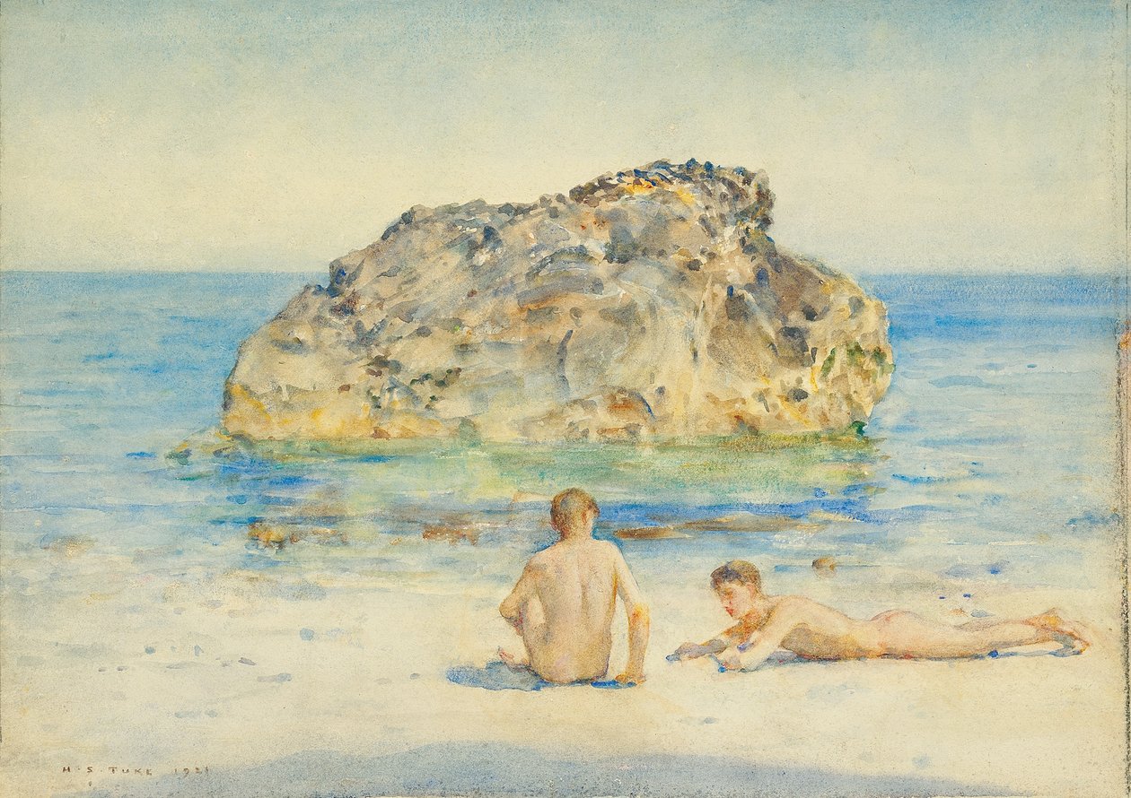 Güneşlenenler, 1921 by Henry Scott Tuke