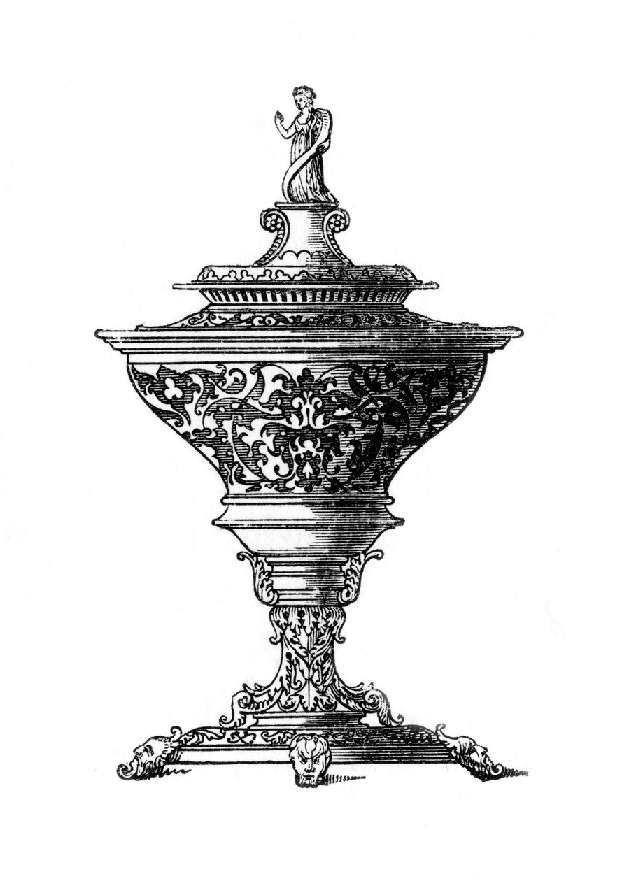 Tuz mahzeni için tasarım, 1645, 1843. by Henry Shaw