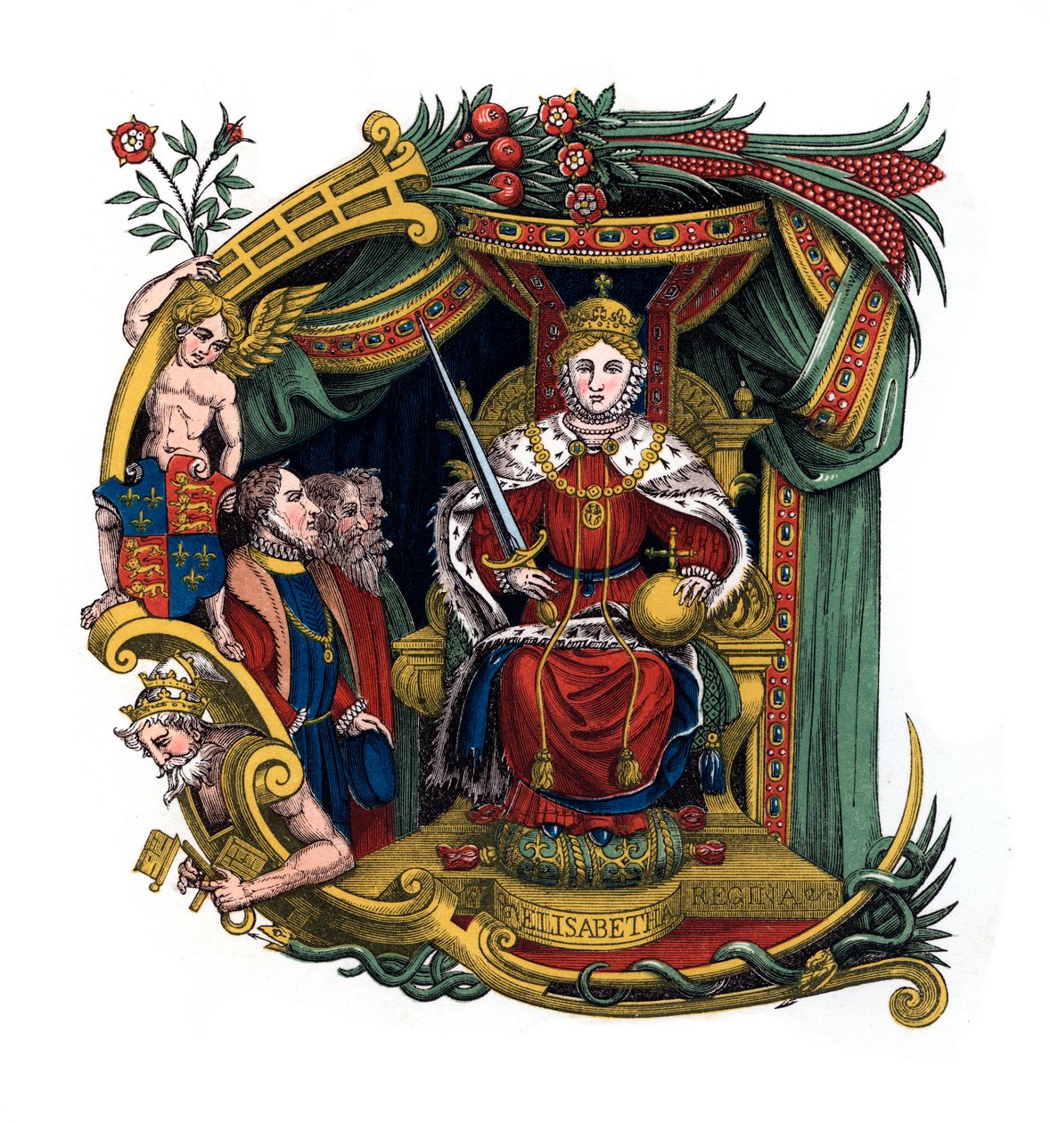 İlk harf C, 1563, 1843. by Henry Shaw