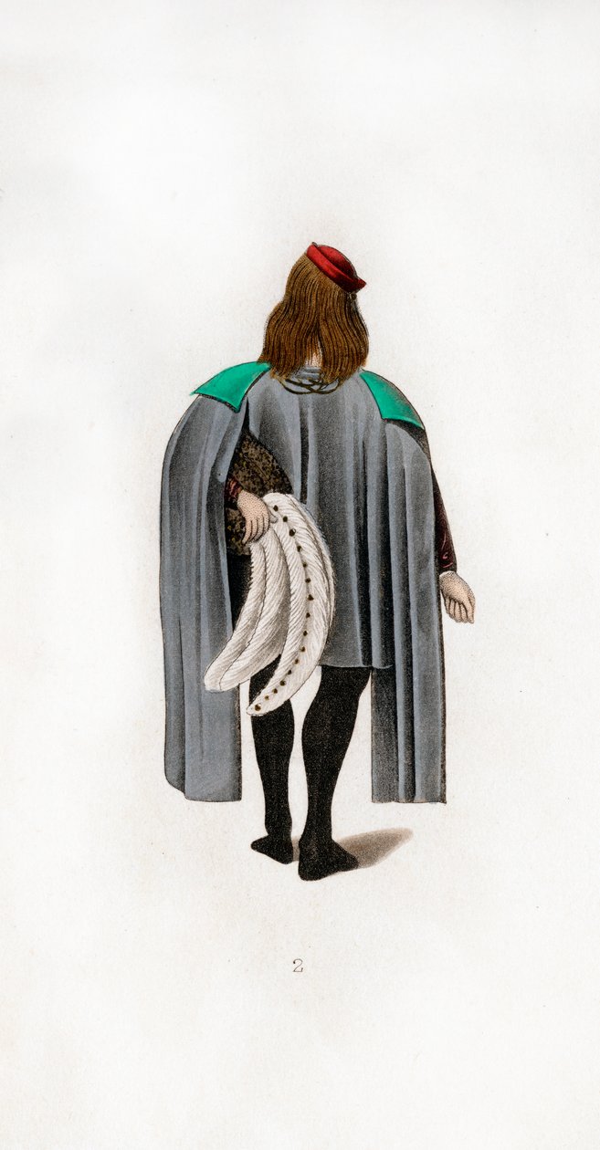 Erkek elbisesi, c1480, 1843. by Henry Shaw