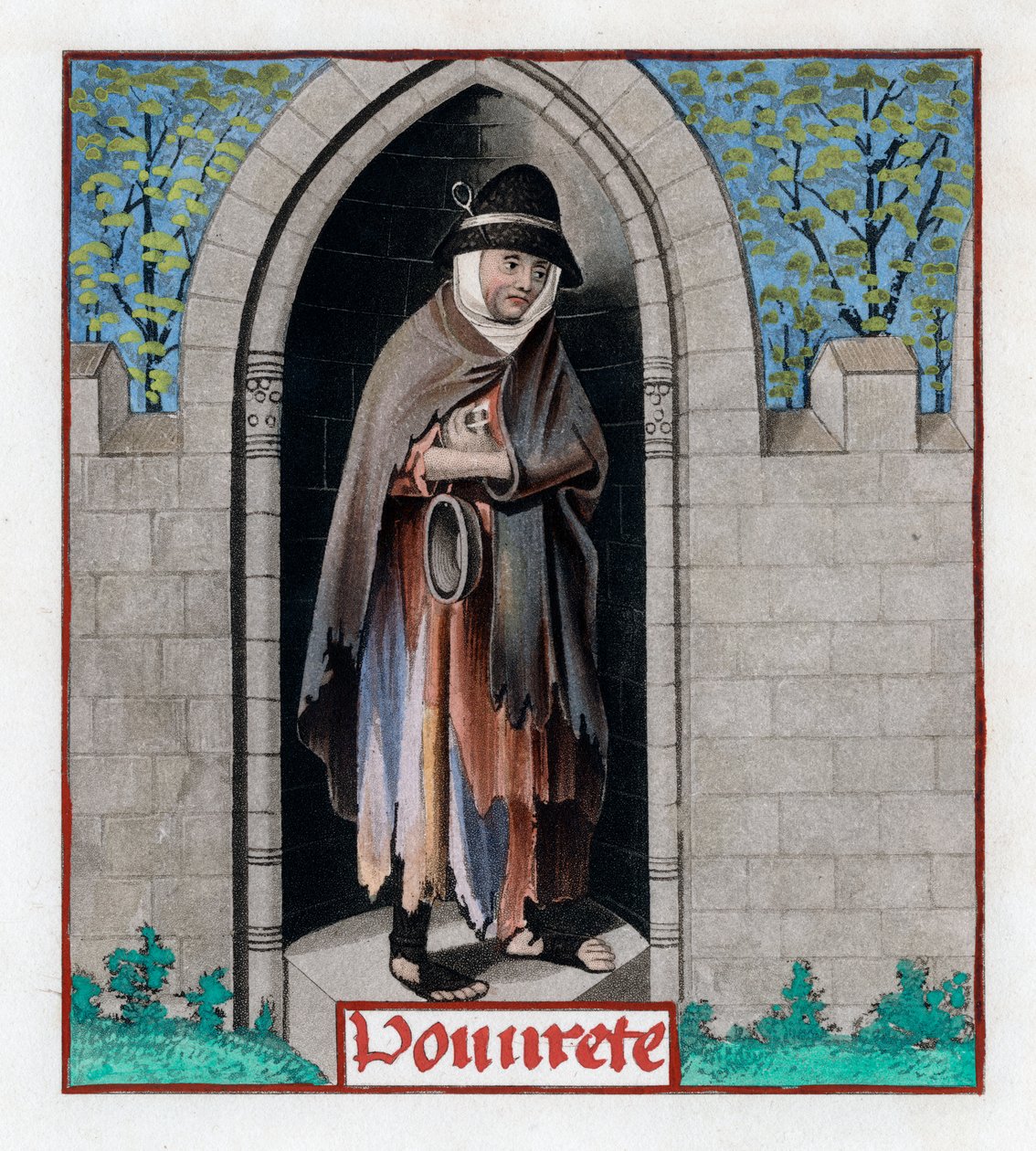 Yoksulluk, c1480, 1843. by Henry Shaw