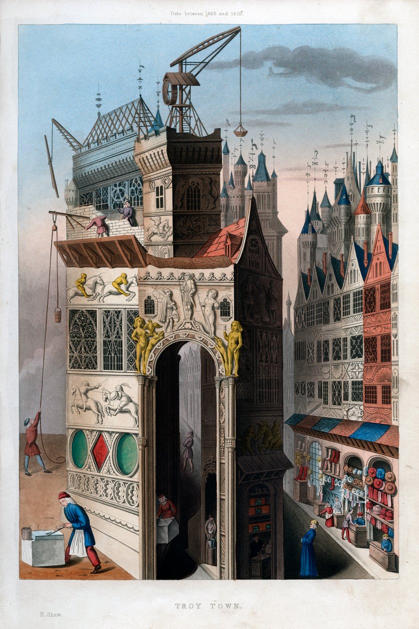 Truva Kasabası, 1498-1515, 1843. by Henry Shaw