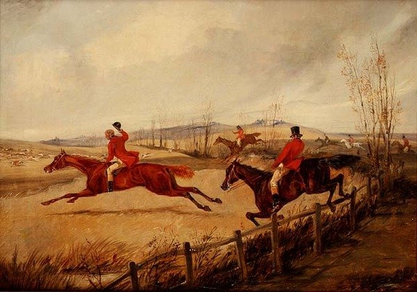 Çitin Üstünde Tam Ağlama by Henry Thomas Alken