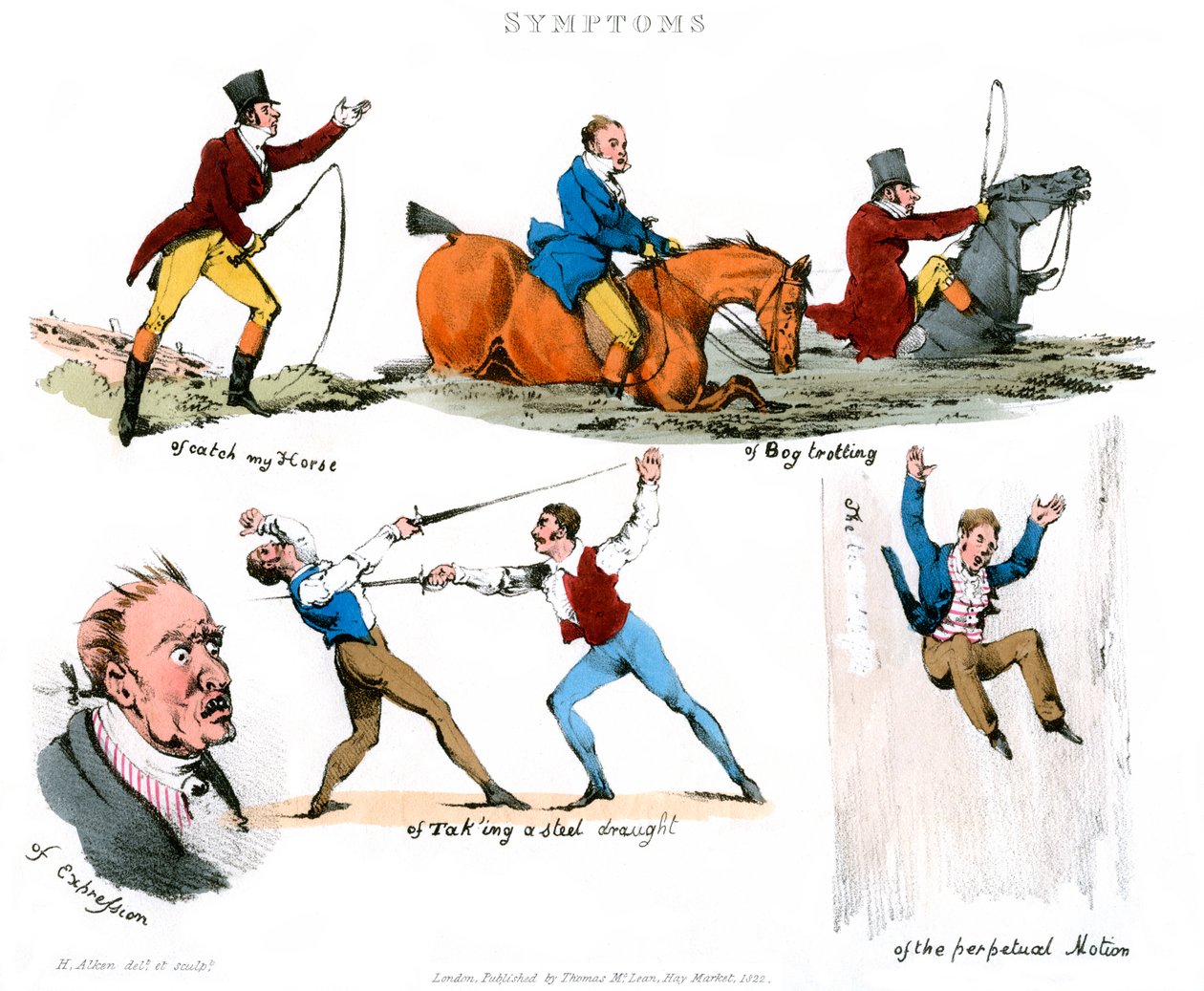 Eğlenmenin Belirtileri, 1822. by Henry Thomas Alken